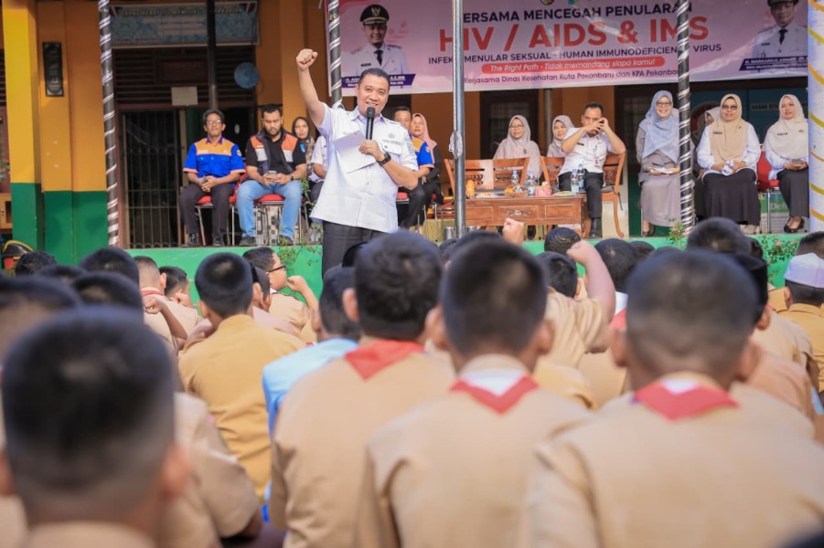 Persiapan GCMC IMT-GT ke-9 di Pekanbaru, Wawako Tinjau SMP Negeri 4