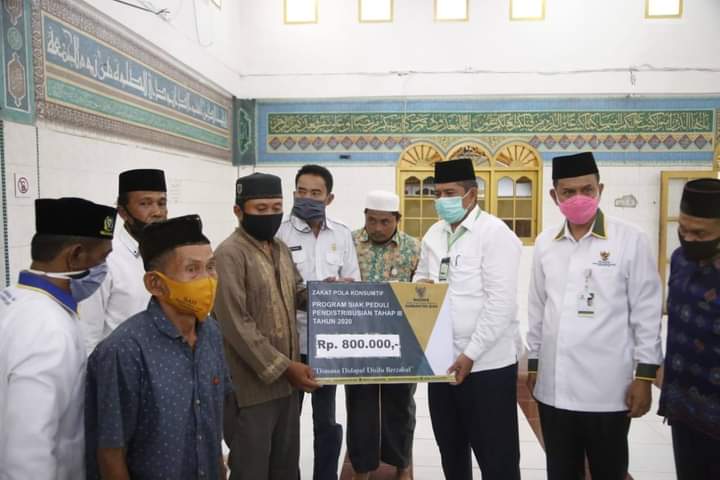 Ini Kata Alfedri Saat Menyalurkan Zakat Tahap III di Lubuk Dalam