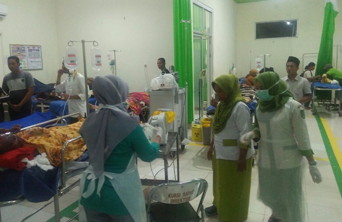 DUARRR....Tabung Oksigen Meledak, 10 Buruh Alami Luka Bakar dan Dirawat di RSUD Puri Husada 