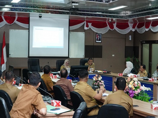 Pemkab Kampar Gelar Rapat Evaluasi Tindaklanjut Capaian MCSP dan Survei Penilaian Integritas (SPI) Tahun 2025