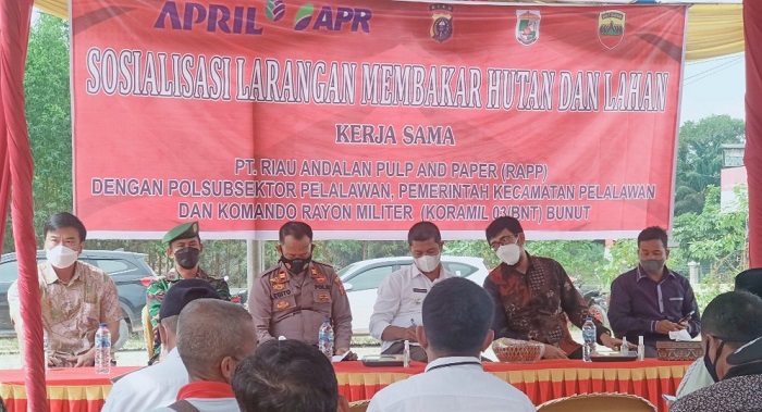RAPP Bekerjasama Polsubsektor Lakukan Sosialisasi  Meningkatkan Kesadaran Masyarakat Cegah Karhutla