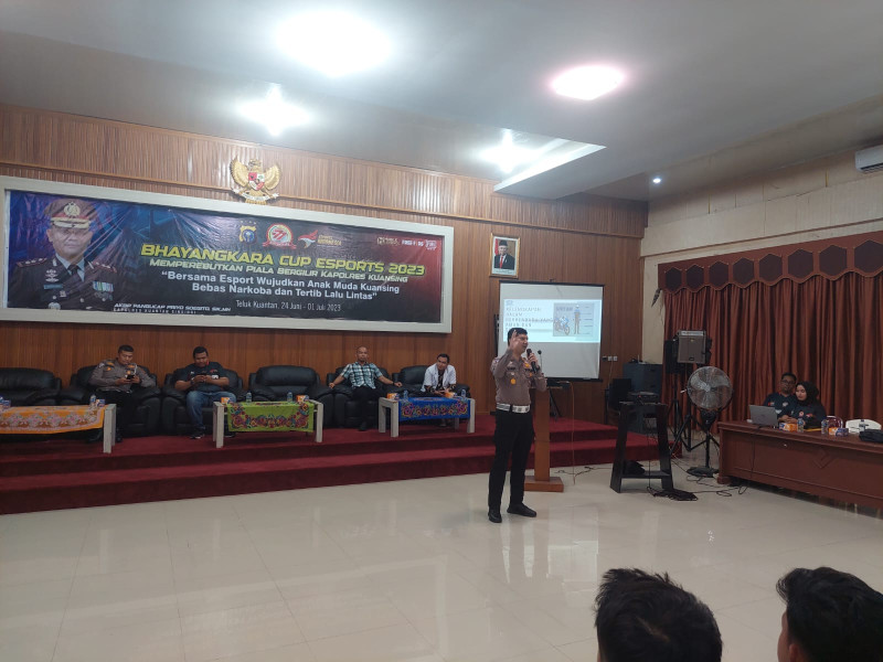 Esport Bhayangkara Cup 2023 Piala Kapolres Kuansing,AKBP Pangucap Salurkan Permainan Dengan Prestasi