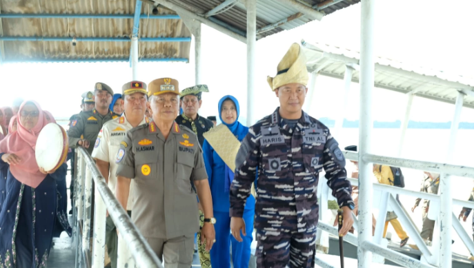Bupati Asmar Sambut Kunjungan Danlanal Dumai