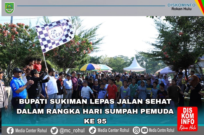 Bupati Sukiman lepas jalan sehat dalam rangka Hari Sumpah Pemuda ke 95