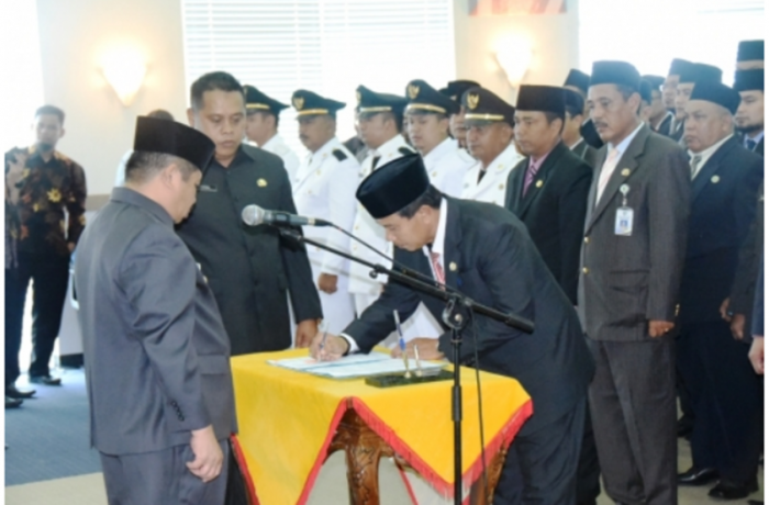 Selamat, 38 Pejabat Administrator Pemkab Bengkalis Dilantik