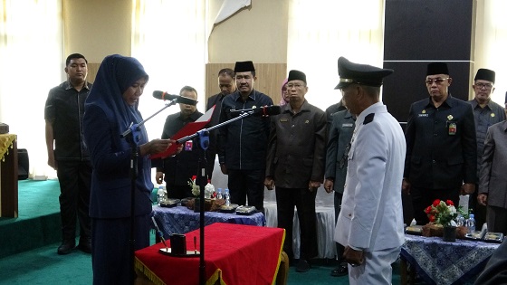 Wakil Bupati Inhil Yuliantini Lantik 45 Pejabat Administrator dan Pengawas