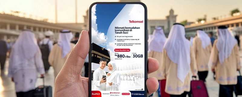 Telkomsel Dukung Kelancaran Ibadah Jemaah Haji Melalui Paket RoaMAX Haji 5G, GraPARI Makkah, dan Layanan Gratis 24 Jam