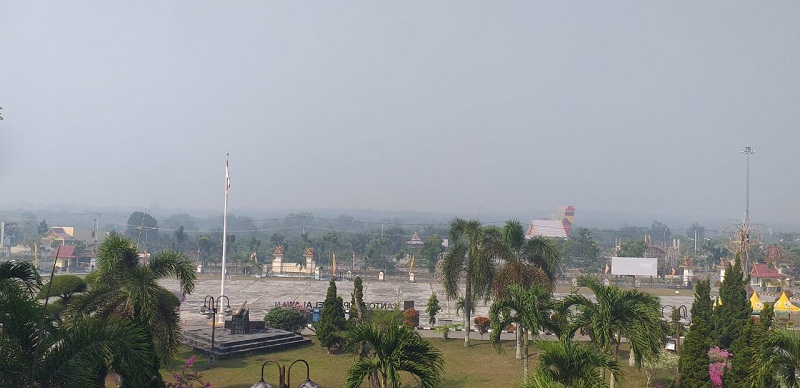 Asap Pekat Selimuti Langit Pelalawan, 763 Warga Terserang ISPA