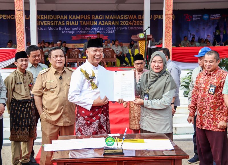 Pemko Pekanbaru Hibahkan Aset Lahan Pada Fakultas Kedokteran Unri