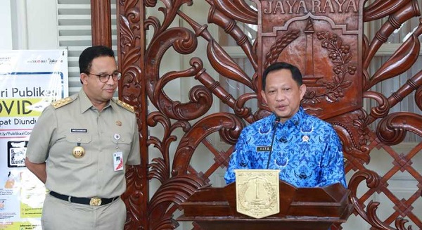 Sampaikan Pesan Khusus Jokowi, Mendagri Tito Temui Anies di Balai Kota Jakarta