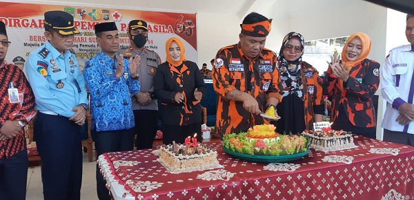 Momen Sumpah Pemuda Ke- 94, Ketua MPC PP Rohul Pimpin Apel HUT Pemuda Pancasila Ke- 63