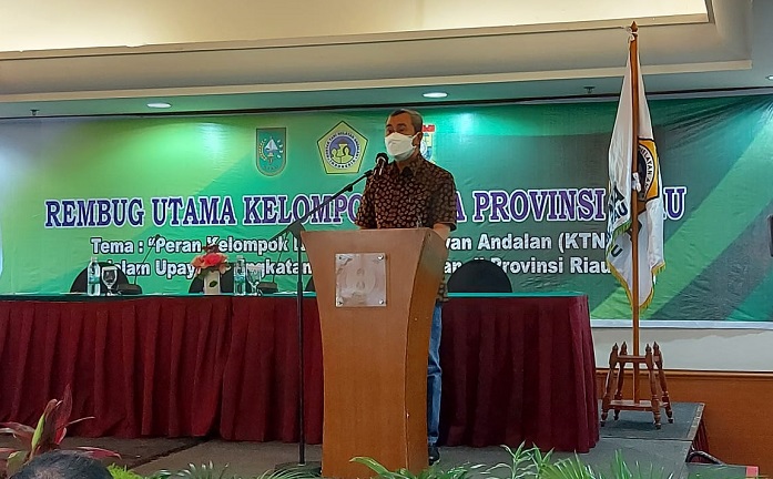 Hadiri Pembukaan Rembug KTNA, Syamsuar: Angka Kemampuan Memenuhi Kebutuhan Pangan Kita Baru 27 Persen
