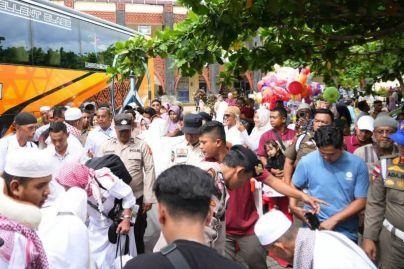 152 Jemaah Haji Asal kampar Tiba di Kampung Halaman