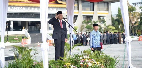 Jadi Irup Hari Kesaktian Pancasila, Gubri Bacakan Ikrar Kesetiaan Terhadap Pancasila