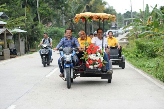 Jalan Provinsi di Daerahnya Bagus, Warga Cerenti Inginkan Pasangan AYO Pimpin Riau