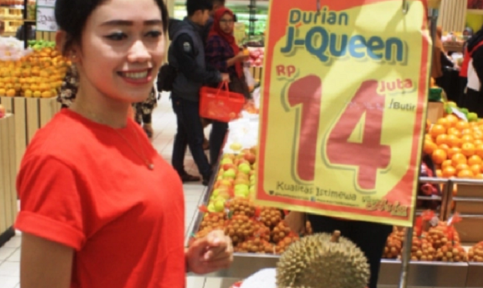 EDAN...Durian J-Queen Ini Dijual Rp 14 Juta per Buah, Katanya Tak Ada Biji, Dagingnya Tebal,  Sanggup Beli?