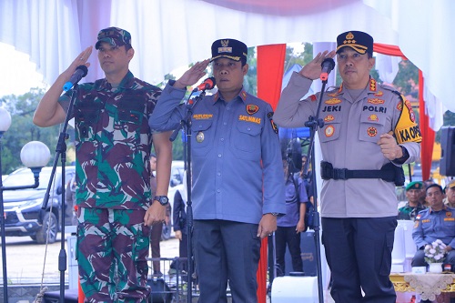 Pj Wali Kota Pekanbaru: Satlinmas Bantu PAM Pemilu 2024 Bersama TNI dan Polri