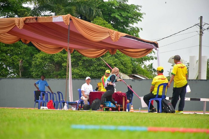 Pj Bupati Kampar Tinjau Pertandingan Hari Kedua Porwil Sumatera ke-XI