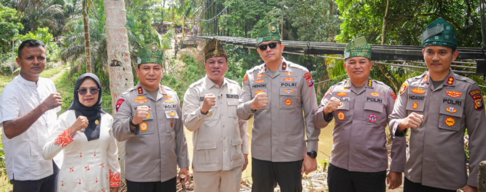 Kunjungan Kapolda Riau di Muara Petai, Bupati Suhardiman Perkuat Sinergi Pembangunan dan Keamanan