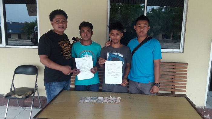 Palak Sopir Truk, Dua Pemuda Rohil Diamankan Polisi