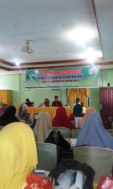 Dinkes Rohul Gelar Sosialisasi Pemeriksaan Kesehatan JCH Rohul 2017