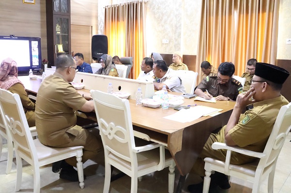 Sekda Inhil Hadiri Rakor Pengendalian Inflasi 2025 Bersama Kemendagri Secara Virtual