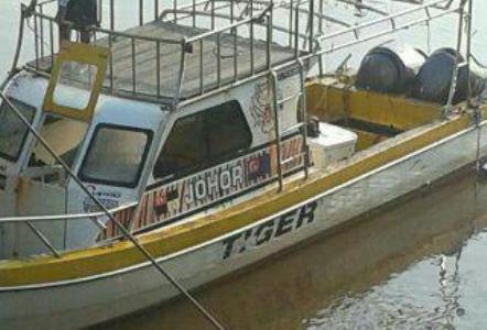 Dimaling, Speedboat Warga Malaysia Ini Ditemukan di Perairan Bantan Bengkalis