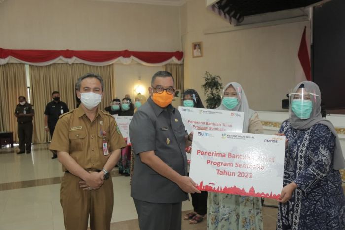 Wagubri Hadiri Peluncuran Bantuan Tunai Se Indonesia Tahun 2021 Oleh Presiden RI
