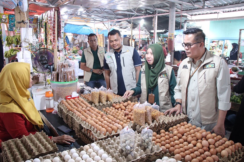 Pekanbaru Alami Deflasi, DKP Lakukan Monitoring  Ketersediaan dan Harga Pangan di Pasar