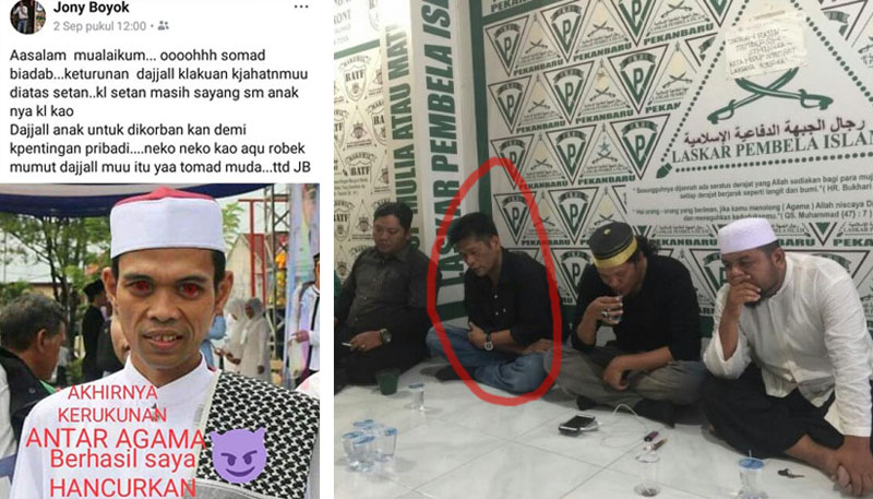 Ini Penampakan Jony Boyok di Markas FPI Usai Hina dan Sebut Ustadz Abdul Somad Keturunan Dajjal 
