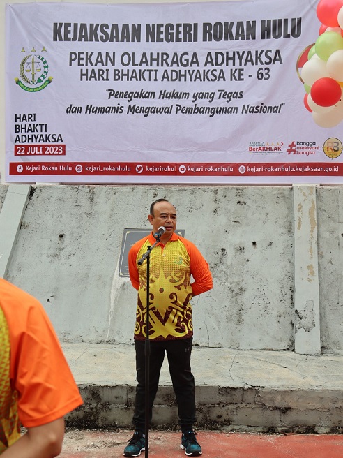 Donor Darah dan Lomba Olahraga Hiasi HUT Adhyaksa ke 63 di Rohul