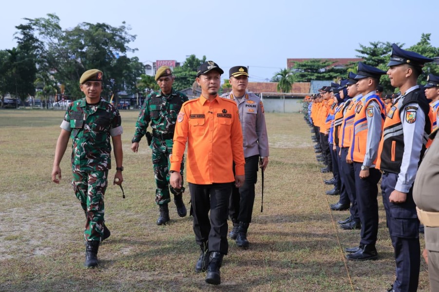 Pimpin Apel Kesiapsiagaan Karlahut, Wako: Tim Gabungan Siap Menanggulangi Kebakaran Lahan