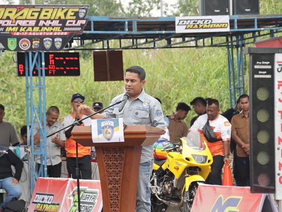 Drag Bike Kapolres Cup 2025 Resmi Dibuka, Bupati H. Herman Apresiasi Ajang Otomotif