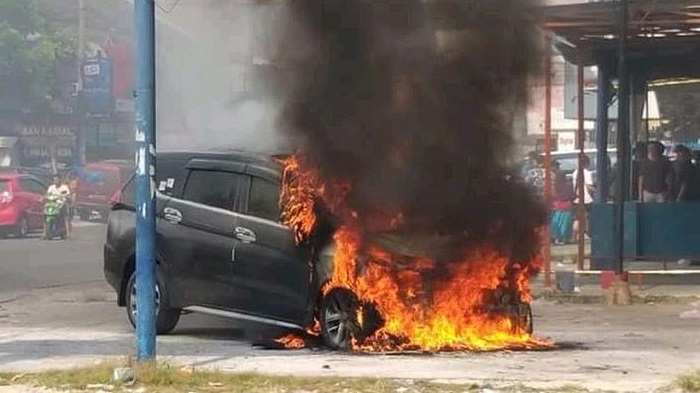 Ini Penjelasan  Mitsubishi Indonesia Terkait Mobil Xpander yang Terbakar di  Pekanbaru-Riau