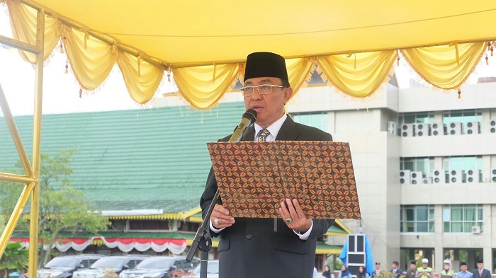 Bupati Inhil Pimpin Upacara Peringatan Hari Kesaktian Pancasila Tahun 2017 di Tembilahan