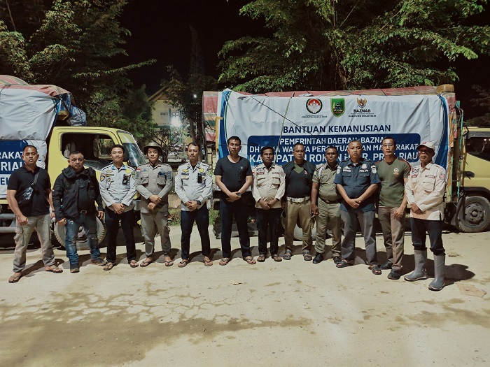 Bantuan Bencana Alam dari Pemda dan Masyarakat  Rohil  Tiba di Aceh Tamiang