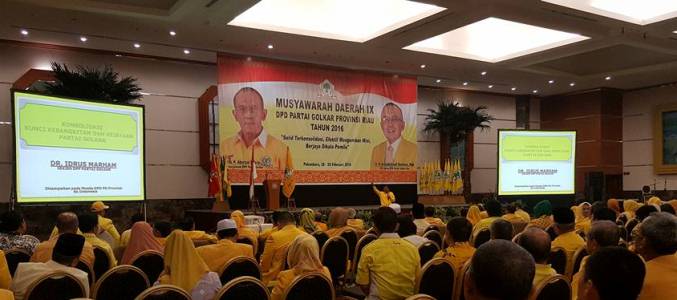 Dikawal Baraccuda, Suasana di Ruang Musda Partai Golkar di Labersa Aman