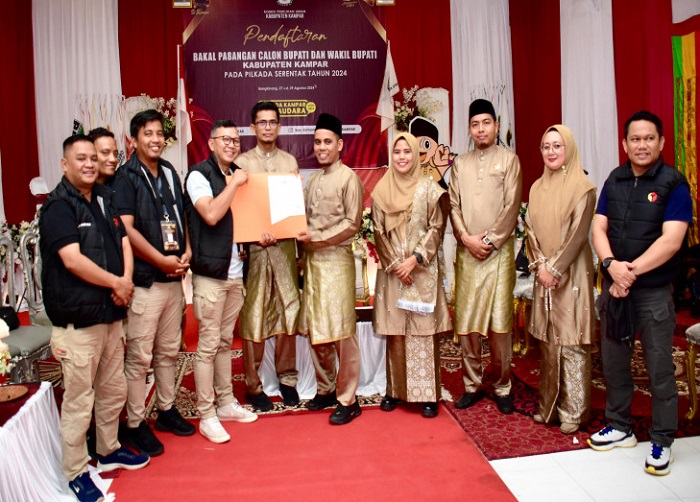 Ditetapkan KPU, Berikut Nama 4 Paslon Bupati-Wakil Bupati Kampar pada Pilkada Serentak Nanti