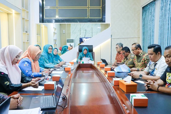 Ketua TP PKK Kab. Kampar Laksanakan Rakor Pelaksanaan Program BIAS Dan Intervensi Imunisasi Zero Dose Di Kab. Kampar