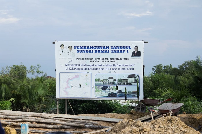 Pemko Dumai Mulai Eksekusi Program Penanggulangan Banjir Kawasan Sungai Dumai