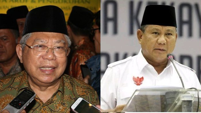 NYELENEH... Ditanya Soal Prabowo, Ma'ruf Amin: Lakum Capresikum Walana Capresuna, Maksudnya?