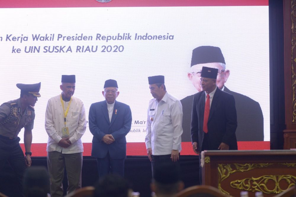 Wakil Presiden Puji Gubernur Riau Syamsuar Dorong Riau Bangun Ekonomi Syariah dan Industri Halal