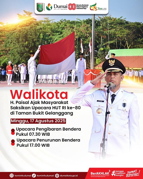 Wako H Paisal Ajak Masyarakat Saksikan Upacara HUT RI ke-80 di Taman Bukit Gelanggang