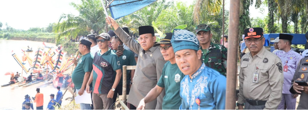 Bupati Suhardiman Amby Lepas Pacu Jalur Pangean, 47 Jalur Ramaikan Ajang Uji Coba di Tepian Burondo