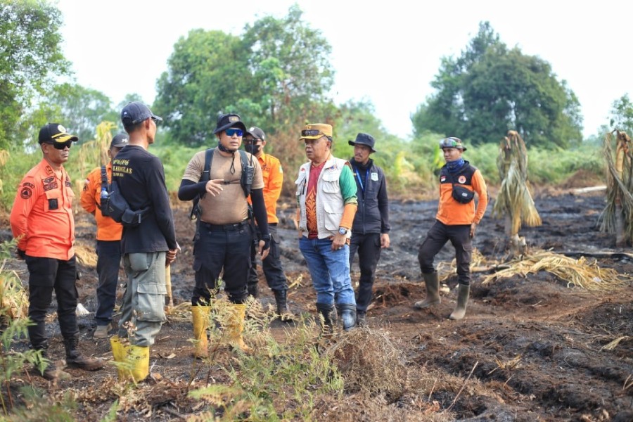 Bupati Asmar Tinjau Penanganan Karhutla di Gemalasari