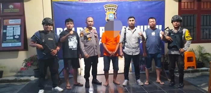 Polsek Tambusai Utara Tangkap Pria Diduga Lakukan Transaksi Narkoba di Kebun Sawit