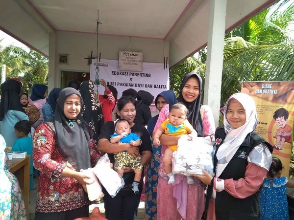 ACT Riau Berikan Edukasi Parenting di Posyandu Buluh Cina-Kampar