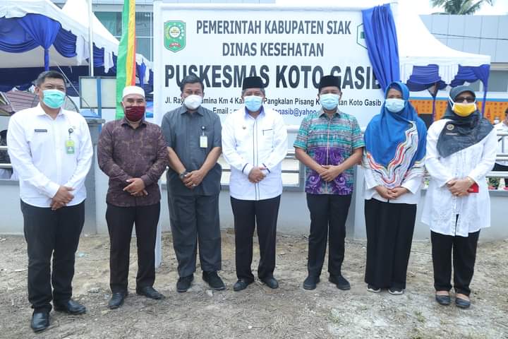 Resmikan Puskesmas Koto Gasib, Bupati Alfedri: Mari Jadi Garda Terdepan Putus Mata Rantai Covid-19
