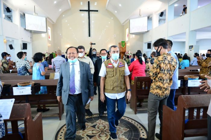 New Normal, Gubri Sambangi Gereja HKBP Pekanbaru