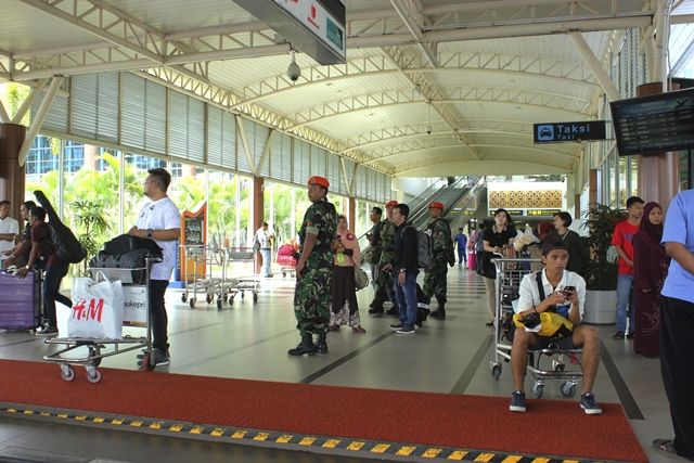 Pengamanan Bandara SSK II Pekanbaru Diperketat